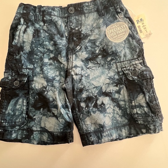 P.S. - Aeropostale Blue Denim Tie Dye Look swim trunks BOYS SIZE 5 - Picture 3 of 9